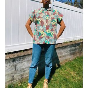 New Attitude Peter Pan Collar Blouse (Size 12)